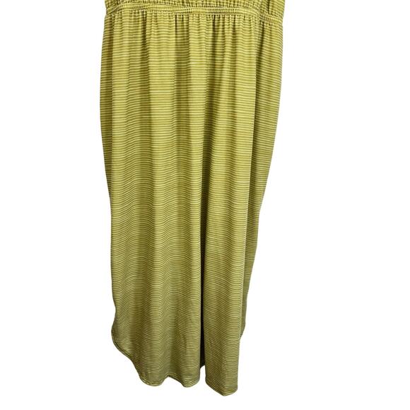 Prana Ayla Dress Green Yellow Stripe Med - Picture 4 of 12